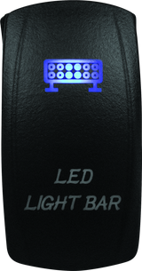 DragonFire Racing Lighted Switch LED Light Bar On/Off Blue - Part #521383