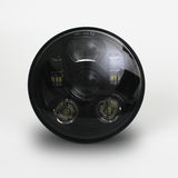 CYRON ABIG5-B6K 5.75-Inch Black LED Headlight with 6 Projectors for Motorcycles and ATVs