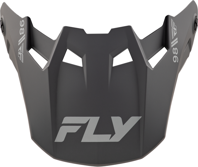 Fly Racing Formula CC Objective Visor Matte Black/Grey Yellow for Motorcycle Helmets