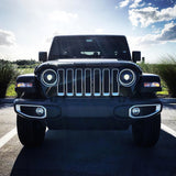 Oracle Jeep JL/Gladiator JT Oculus Bi-LED Projector Headlights - Amber/White Switchback