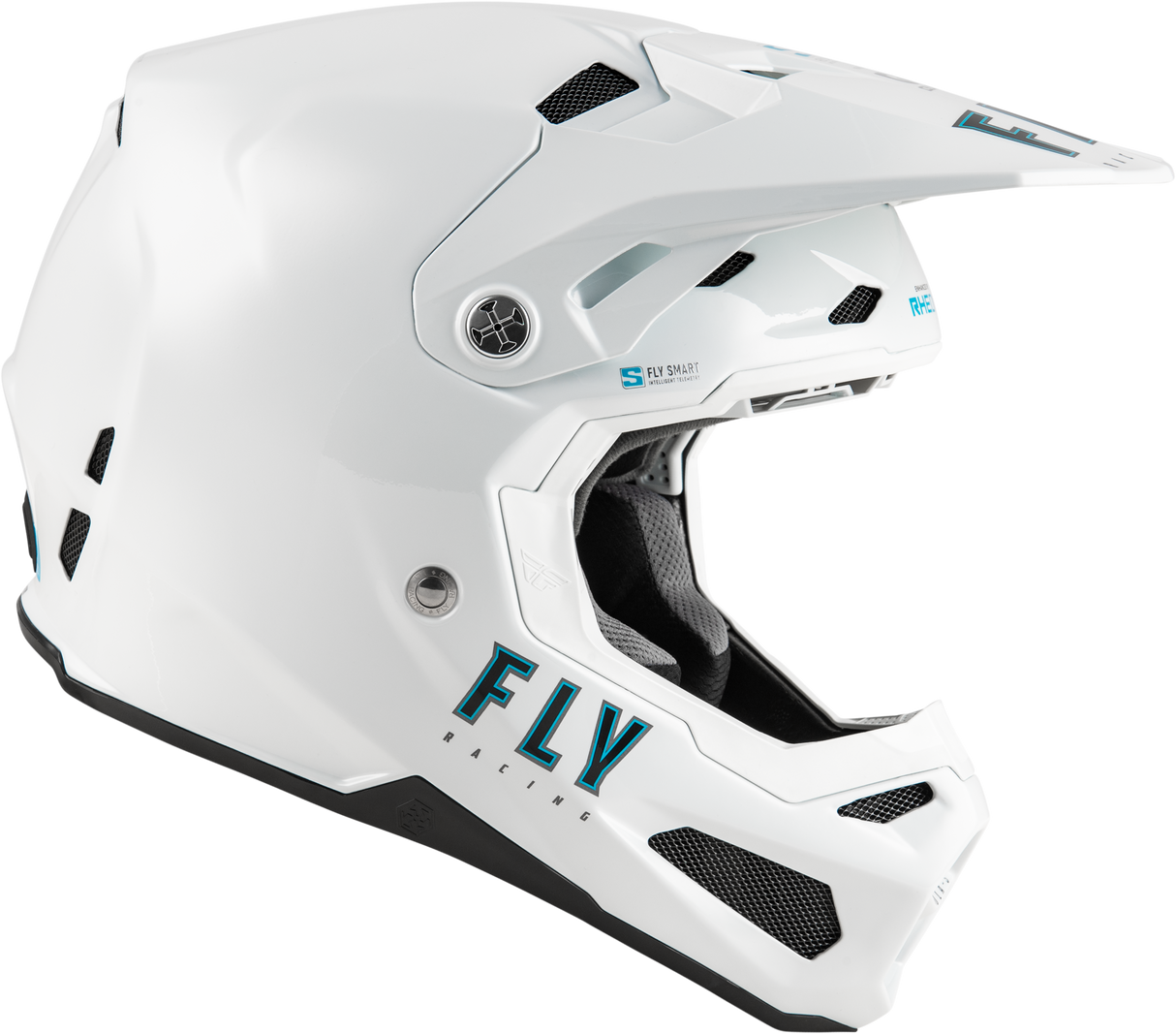 Fly Racing Formula S Carbon Solid Helmet White - XS for Motocross and Off-Road Vehicles