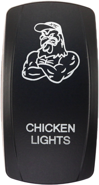 XTC Power Products SW00-00141045 Dash Switch Rocker Face Chicken Lights for Jeep Wrangler and Dodge Ram