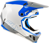 Fly Racing Formula CC Glide Helmet for Motocross - Blue/Light Grey/Gray, Extra Small