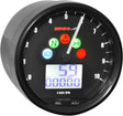 KOSO TNT02 Harley-Davidson Speedometer Tachometer Combo - Black with Factory Transmission Sensor