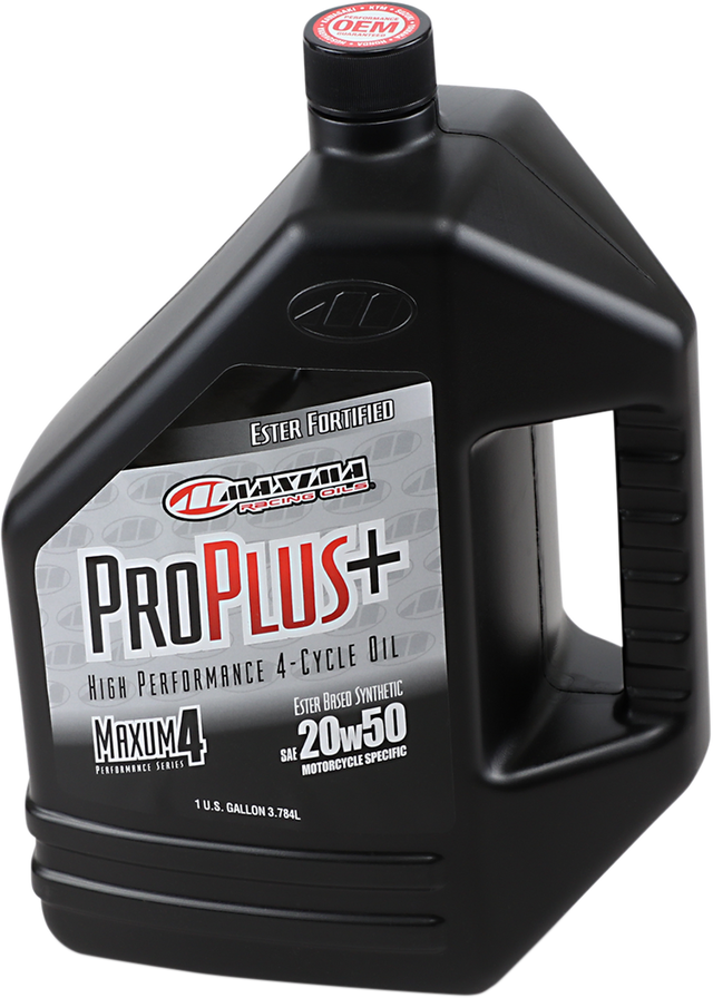MAXIMA RACING OIL Pro Plus+ 4T Oil - 20W-50 - 1 U.S. gal. 30-039128