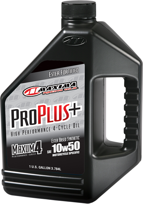 MAXIMA RACING OIL Pro Plus+ 4T Oil - 10W-50 - 1 U.S. gal. 30-199128
