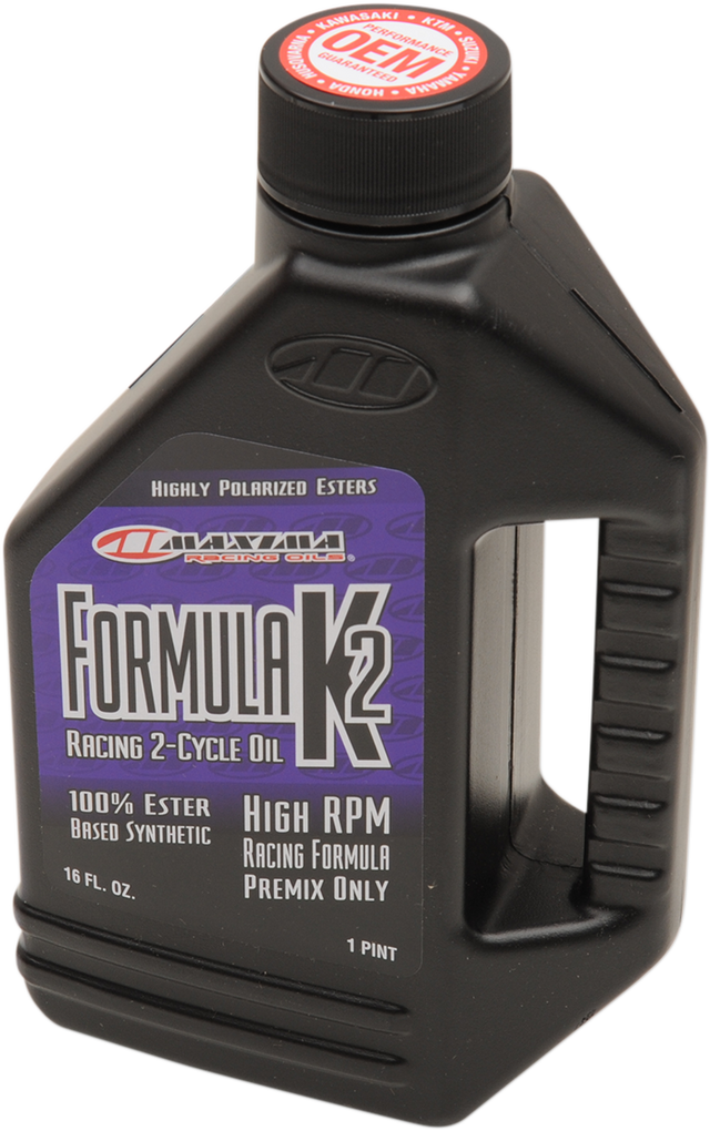 MAXIMA RACING OIL Formula K2 Synthetic Premix - 16 U.S. fl oz. 22916