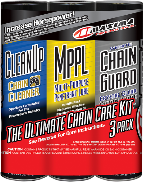 MAXIMA RACING OIL Synthetic Chain Care Kit - Aerosol 70-779203