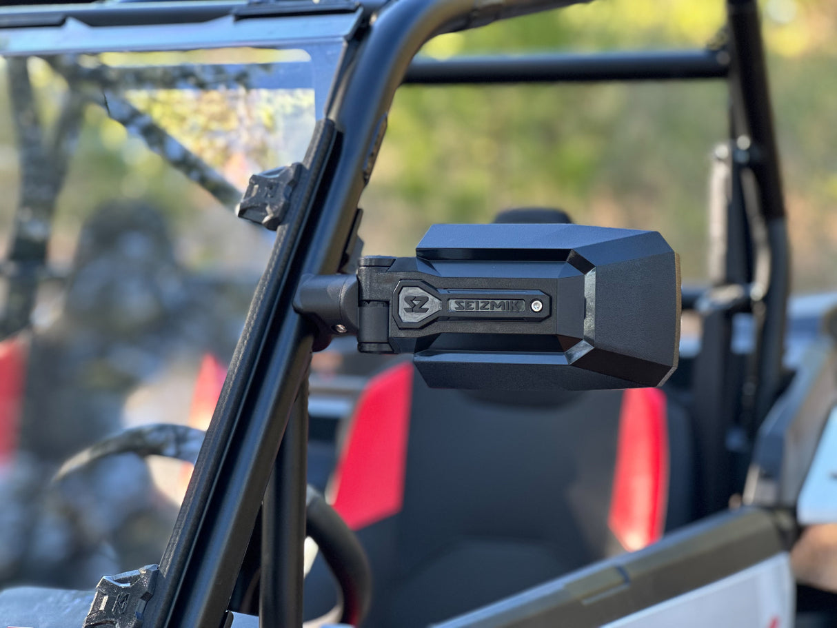 SEIZMIK Trailrider Side Mirror with Adjustable Shatter-Resistant Glass for ATV and UTV