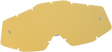 100% Accuri/Strata Junior Gold Mirror Lens - Clear and Smoke Dual Lenses for Motocross, Compatible with 100% Helmets