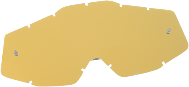 100% Accuri/Strata Junior Gold Mirror Lens - Clear and Smoke Dual Lenses for Motocross, Compatible with 100% Helmets