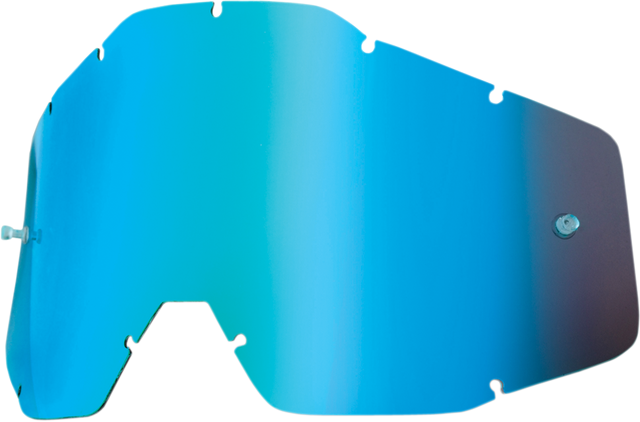 100% Accuri/Strata/Racecraft Blue Mirror Lens - Part 51002-002-02, Compatible with Off-Road Motorcycle Helmets