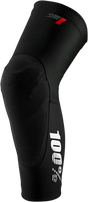100% Teratec Knee Guards XL by 100% - Black, Model 70003-00004 for Mountain Biking and Off-Road Vehicles
