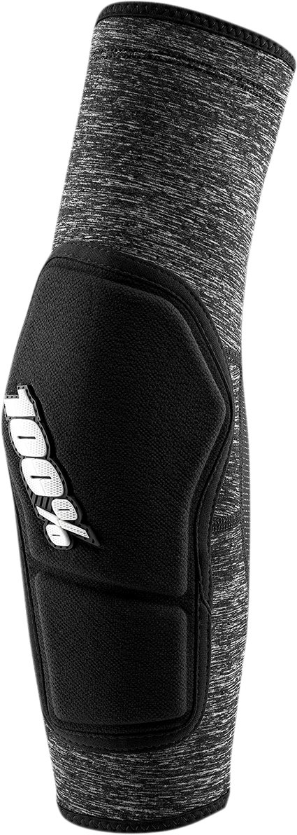 100% Ridecamp Elbow Guards Large - Heather Gray/Black for Mountain Biking and Trail Riding