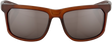 100% Hakan Sunglasses - Soft Tact Rootbeer with HiPER Silver Mirror Lens - Designed for Motorcycle and Outdoor Enthusiasts