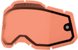 100% Accuri 2, Racecraft 2, and Strata 2 Dual Pane Vented Lens - Rose by 100%, Part #59082-00005 for Off-Road and Motorcycle Helmets