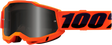 100% Accuri 2 Sand Goggle with Smoke Lens – Neon Orange, Fits Off-Road Vehicles and Dirt Bikes