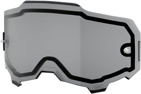 100% Armega Dual Lens Smoke Part Number 59051-00002 – Replacement Impact-Resistant Goggle Lens for ATV, MX, and Off-Road Riding