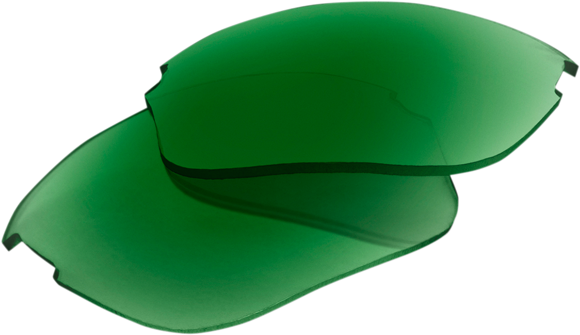 100% Sportcoupe Replacement Green Mirror Lenses - Part 62025-260-01 for Motorcycle and Sports Sunglasses