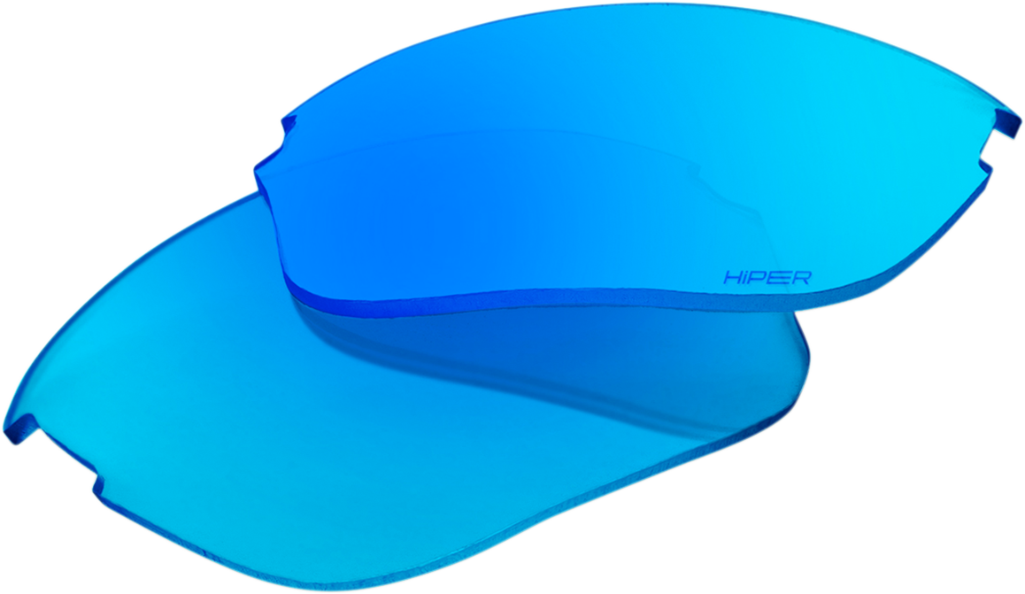100% Sportcoupe Lenses - HiPER Blue Multilayer Mirror Part 62025-122-01 for Motorcycle and Sport Sunglasses