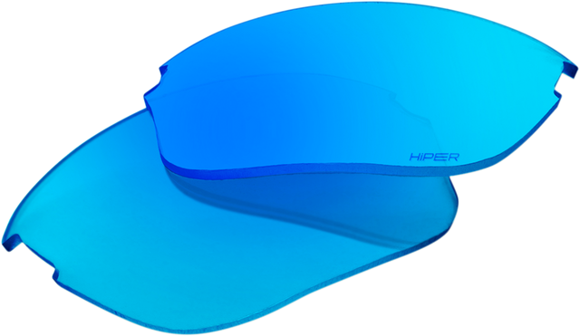 100% Sportcoupe Lenses - HiPER Blue Multilayer Mirror Part 62025-122-01 for Motorcycle and Sport Sunglasses