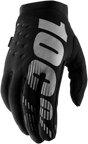 100% Women's Brisker Gloves - Black/Gray - Large | Premium Cold Weather Riding Gloves for Honda, Yamaha, Kawasaki, Suzuki, and Harley-Davidson Motorcycles