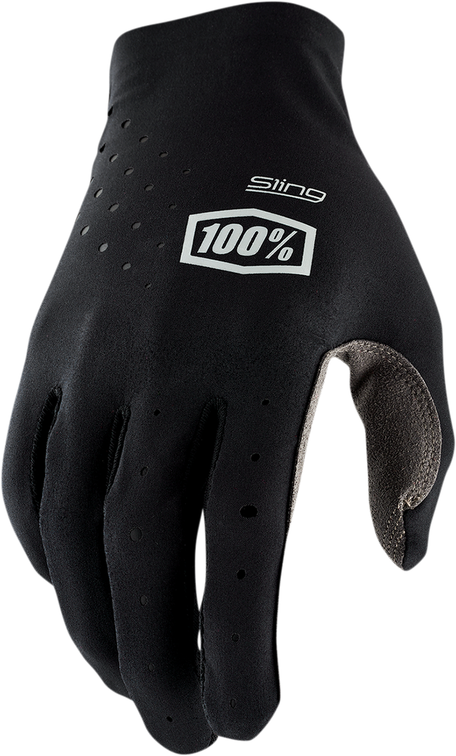100% Sling MX Gloves - Black, Medium - Perfect Fit for Motocross and Off-Road Vehicles