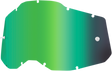 100% Accuri 2 / Racecraft 2 / Strata 2 Green Mirror Lens - Part 59078-00003 for Motorcycle Helmets