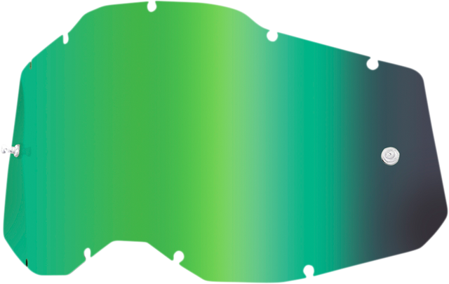 100% Accuri 2 / Racecraft 2 / Strata 2 Green Mirror Lens - Part 59078-00003 for Motorcycle Helmets