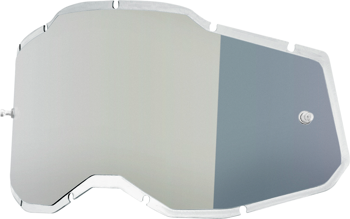 100% Accuri 2, Racecraft 2, and Strata 2 Lens - Silver by 100% Part #59091-00001 for Motorcycle and ATV