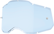 100% Accuri 2 / Racecraft 2 / Strata 2 Blue Injected Lens - Part 59090-00002 for ATV, Motorcycle, and Off-Road Vehicles