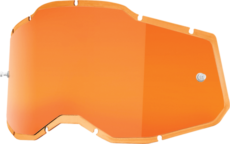 100% Accuri 2 / Racecraft 2 / Strata 2 Lens - Injected Persimmon Part 59092-00002 for ATV, Motorcycle, and Off-Road Vehicles