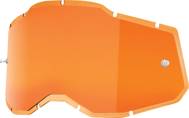 100% Accuri 2 / Racecraft 2 / Strata 2 Lens - Injected Persimmon Part 59092-00002 for ATV, Motorcycle, and Off-Road Vehicles