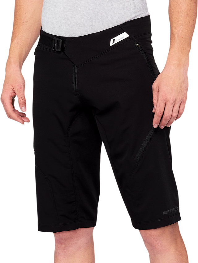 100% Airmatic Shorts - Black, US 36 - Trail and Mountain Biking Comfort with Adjustable Fit
