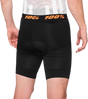 100% Crux Liner Shorts - Black, US 32 - Performance Cycling Apparel
