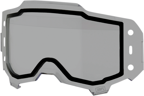 100% Armega Forecast Lens - Dual Pane Smoke - Fits 100% Armega Goggles (Part Number: 59064-00002)