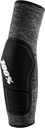 100% Ridecamp Elbow Guards - Heather Gray/Black, Medium - Lightweight Motorcycle Protective Gear for Off-Road and Adventure Vehicles