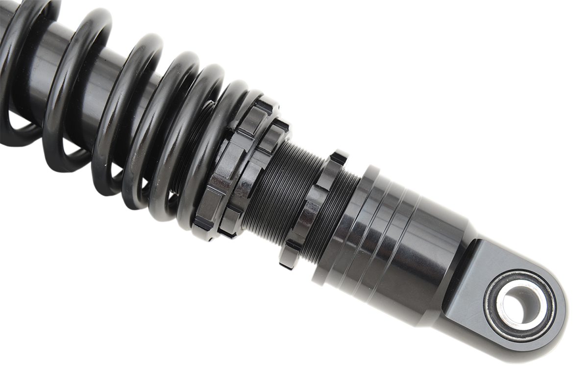 Drag Specialties C16-0162AB Premium Ride-Height Adjustable Shocks for Harley-Davidson Touring Models - 12 Inch Length - Black