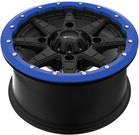AMS Beadlock Ring Replacement for Roll'n 106 Wheels - 14 Inch Blue - Part Number 14B03