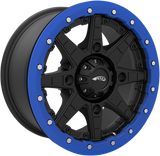 AMS Beadlock Ring Replacement for Roll'n 106 Wheels - 14 Inch Blue - Part Number 14B03