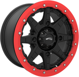 AMS Beadlock Ring Replacement for Roll'n 106 Wheels - 15 Inch, Red - Part Number 15B04