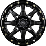 AMS Roll'n 106 15x7 Black Alloy Wheel for 4x110 Vehicles with 5+2 Offset