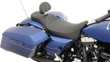 DRAG SPECIALTIES SEATS Extended Reach Predator Seat for Harley FL '08-'24 with Mild Stitched Finish and Backrest Receptacle - Part Number 0801-1005