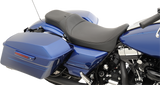 DRAG SPECIALTIES SEATS Extended Reach Predator Seat for Harley FL '08-'24 with Mild Stitched Finish and Backrest Receptacle - Part Number 0801-1005