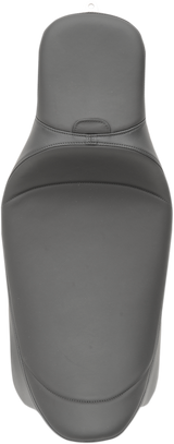 DRAG SPECIALTIES SEATS Extended Reach Predator Seat for Harley FL '08-'24 with Mild Stitched Finish and Backrest Receptacle - Part Number 0801-1005