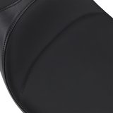 DRAG SPECIALTIES SEATS Extended Reach Predator Seat for Harley FL '08-'24 with Mild Stitched Finish and Backrest Receptacle - Part Number 0801-1005