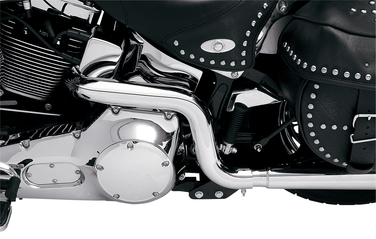 BASSANI XHAUST Power Curve True-Dual Crossover Header Pipes - '86-'06 Softail SFT-211
