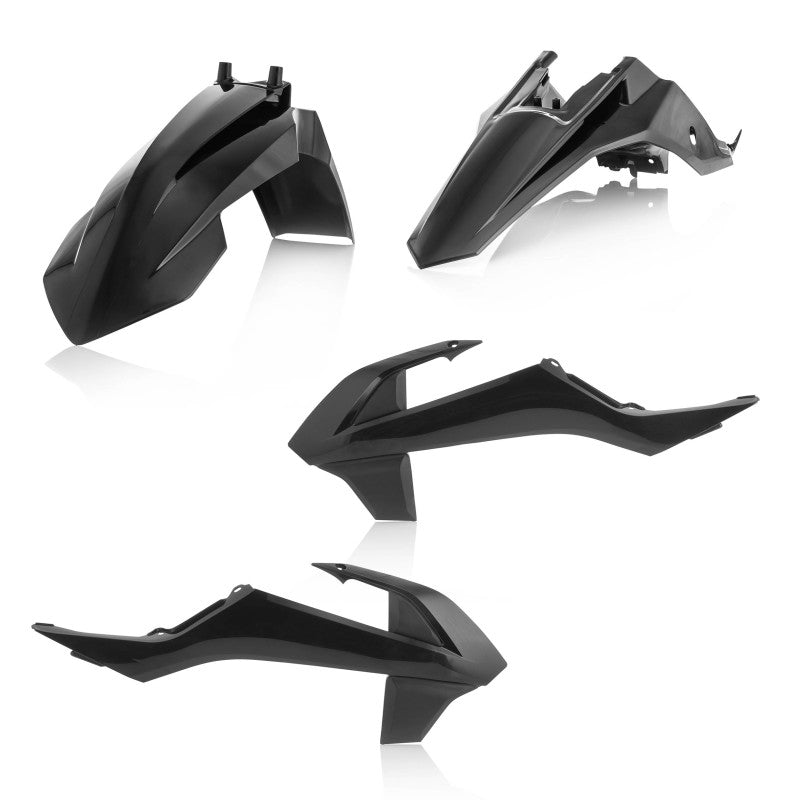 Acerbis KTM SX65 / GasGas MC65 Plastic Kit - Black, Fits 2016-2023 Models