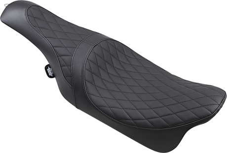 DRAG SPECIALTIES SEATS Caballero Seat with Solar Reflective Leather and Diamond Stitch for Harley-Davidson FL Models '08-'23 | Part #0801-1003