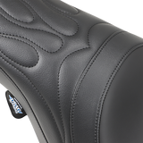 Drag Specialties Seats Predator Seat with Flame Stitching for Harley FLHR/FLHX 1997-2007 - Part #0801-0213